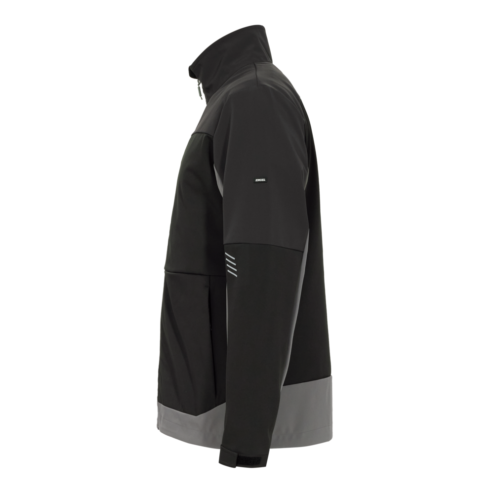 Full-length softshell jacket