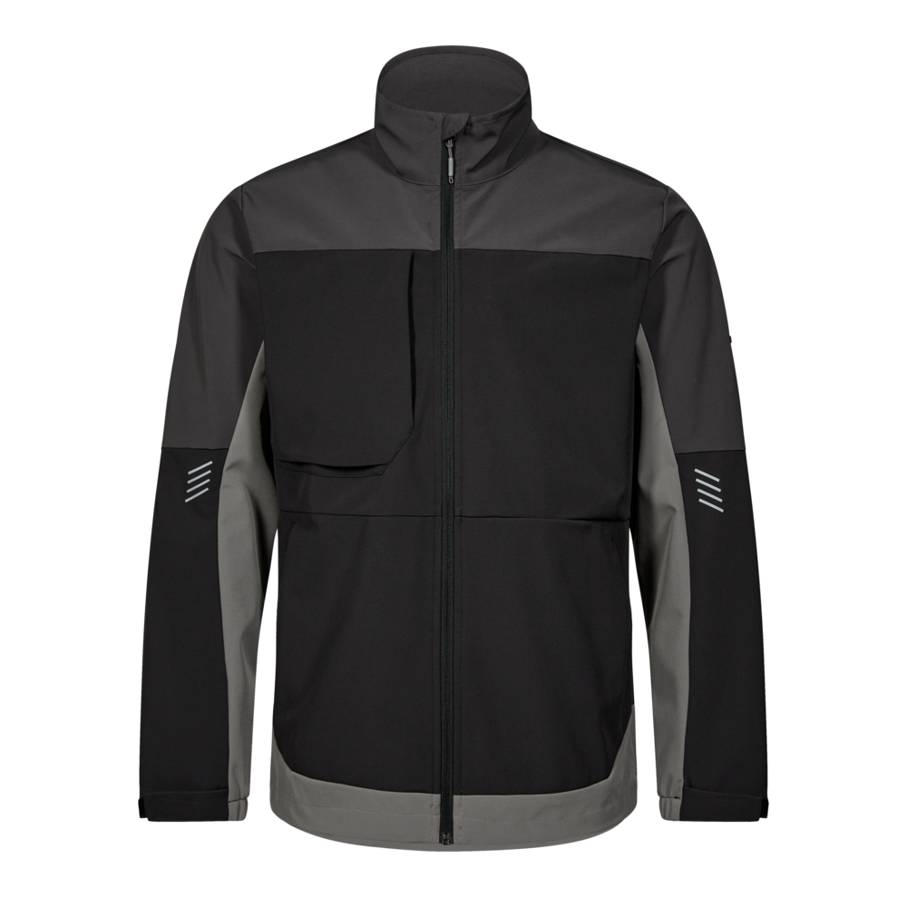 Full-length softshell jacket