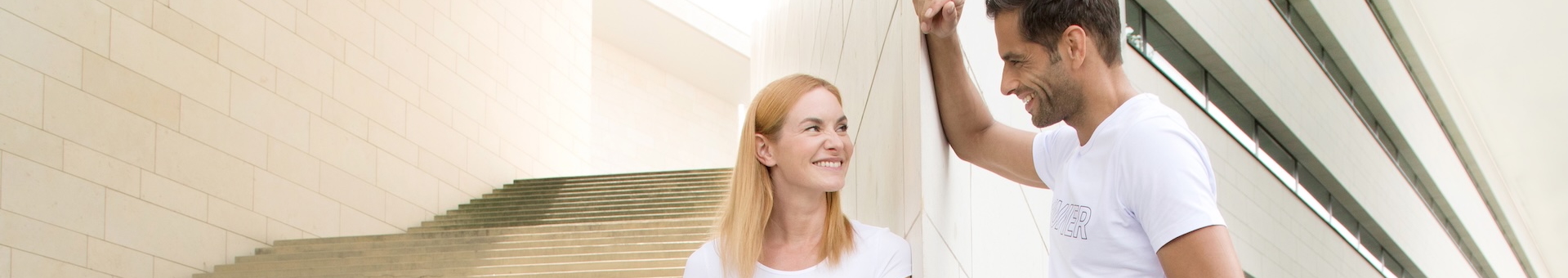 Atlas Urban Serie Shirts weiss für Herren und Damen