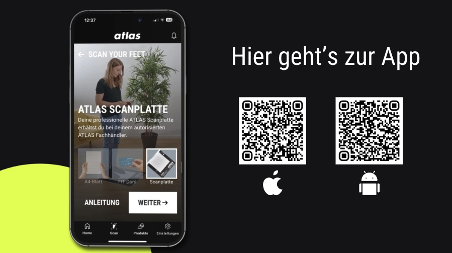 QR Code ATLAS Scan Your Feet App